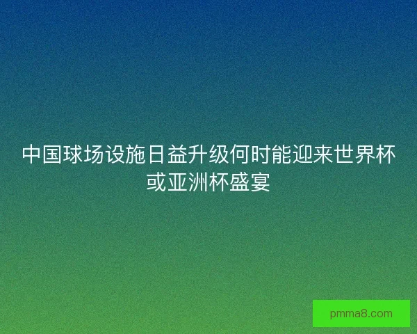 中国球场设施日益升级何时能迎来世界杯或亚洲杯盛宴