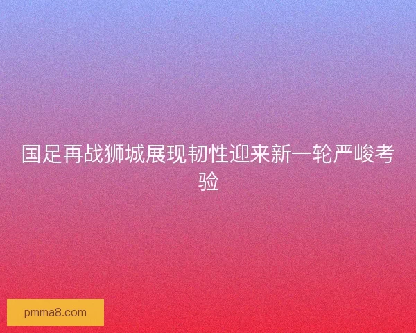 国足再战狮城展现韧性迎来新一轮严峻考验